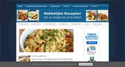 Desktop Screenshot of makkelijkerecepten.net